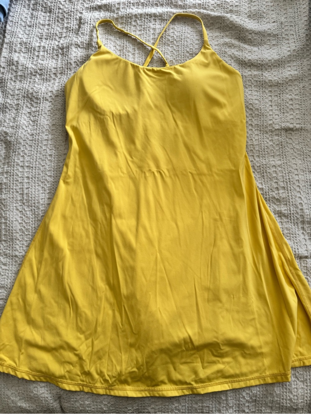 HALARA SoftlyZero™ Plush Backless Active Dress - Yellow